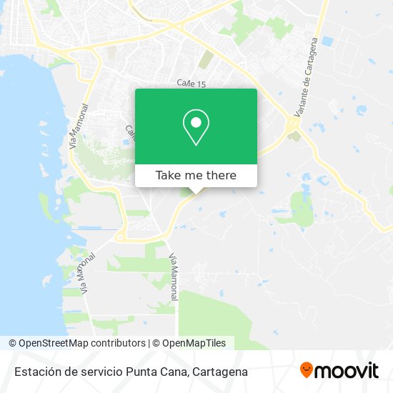 Mapa de Estación de servicio Punta Cana