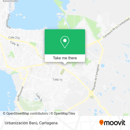 Urbanización Barú map