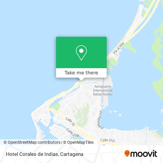 Hotel Corales de Indias map