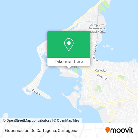Mapa de Gobernacion De Cartagena