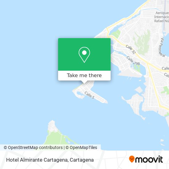 Mapa de Hotel Almirante Cartagena