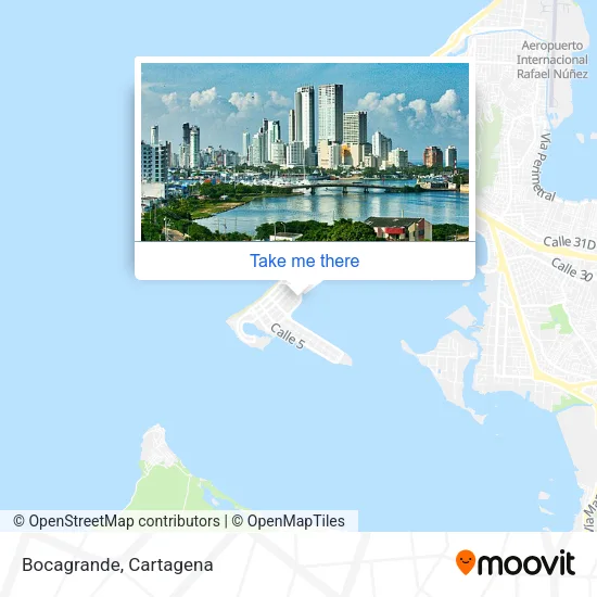 Mapa de Bocagrande