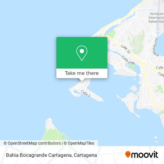 Bahia Bocagrande Cartagena map
