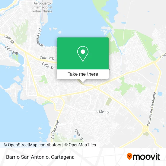 Barrio San Antonio map