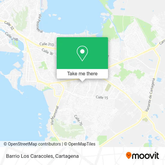 Barrio Los Caracoles map