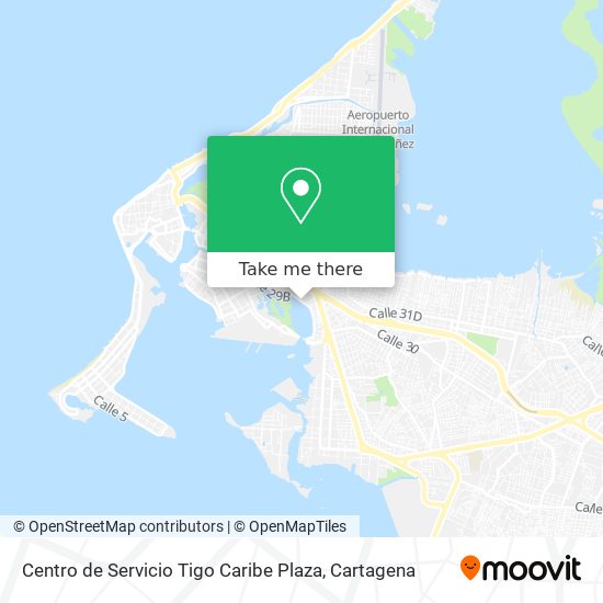 Centro de Servicio Tigo Caribe Plaza map