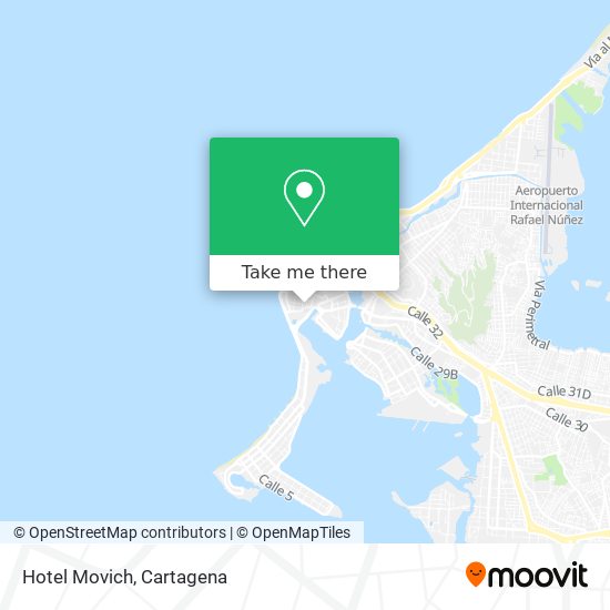 Hotel Movich map