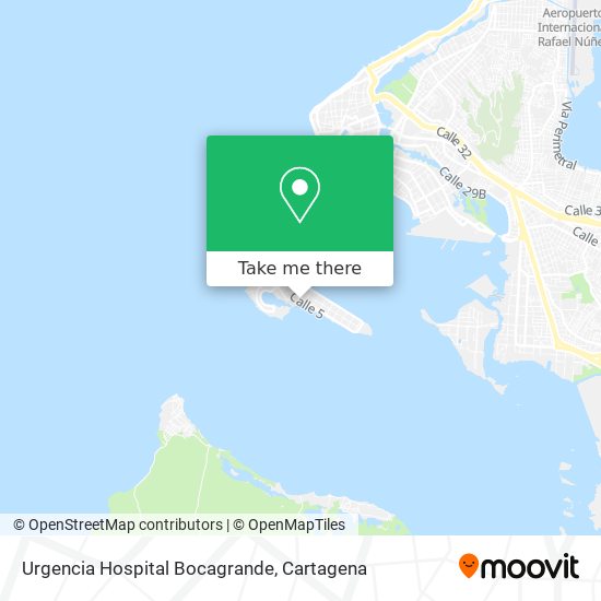 Urgencia Hospital Bocagrande map