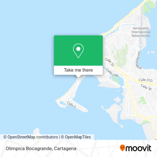 Olímpica Bocagrande map