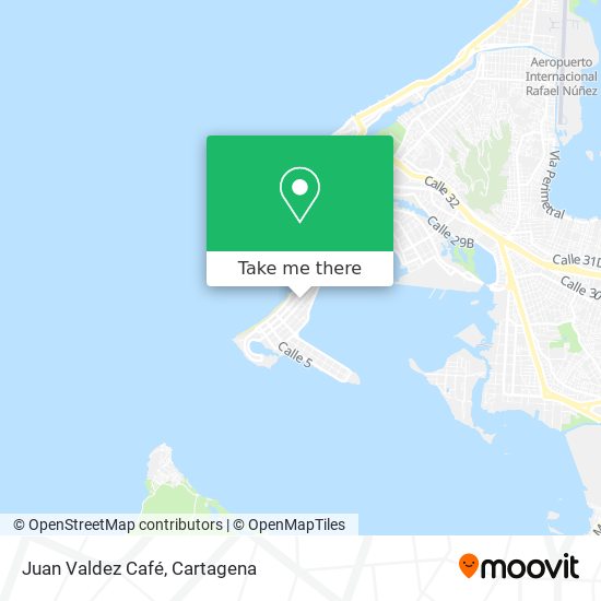 Juan Valdez Café map