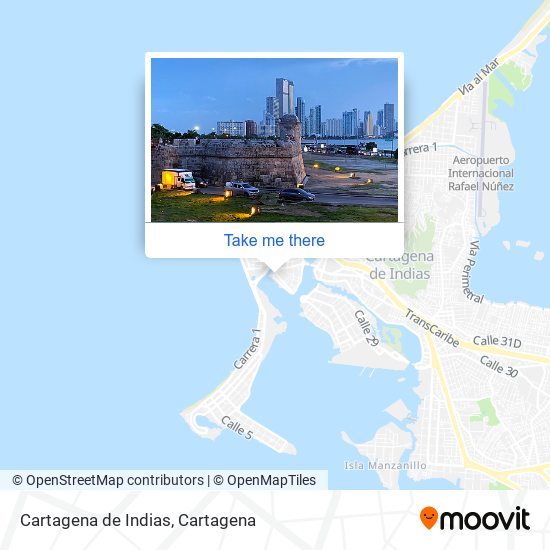 Mapa de Cartagena de Indias