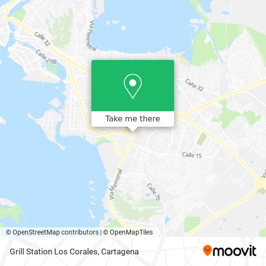 Grill Station Los Corales map