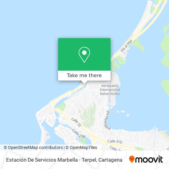 Mapa de Estación De Servicios Marbella - Terpel