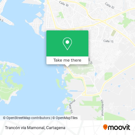 Mapa de Trancón vía Mamonal