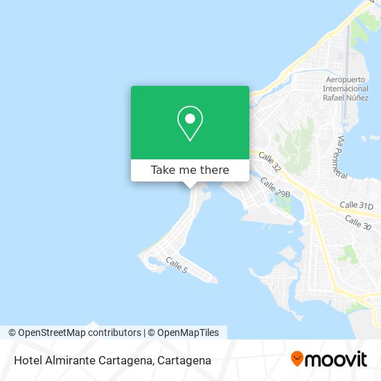 Hotel Almirante Cartagena map