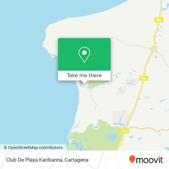 Club De Playa Karibanna map