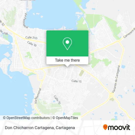 Don Chicharron Cartagena map