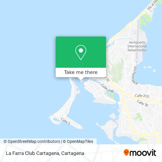 La Farra Club Cartagena map