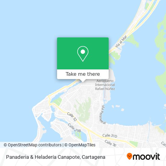 Mapa de Panaderia & Heladería Canapote