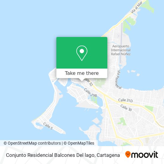 Mapa de Conjunto Residencial Balcones Del lago