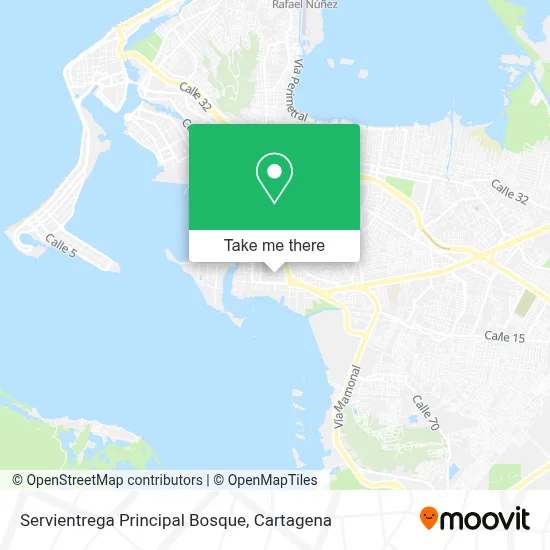 Servientrega Principal Bosque map