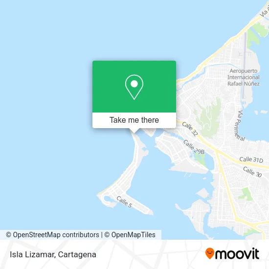 Isla Lizamar map