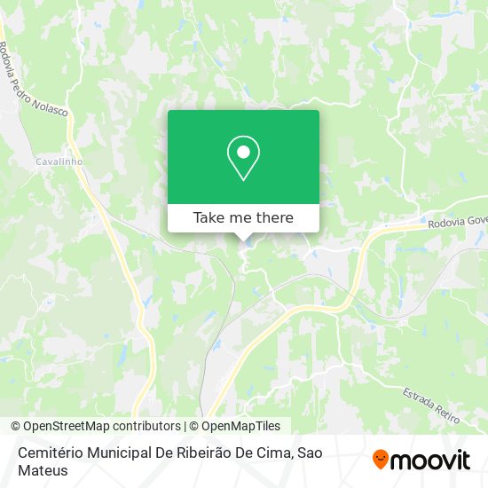 Cemitério Municipal De Ribeirão De Cima map