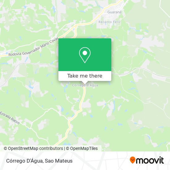 Córrego D'Água map