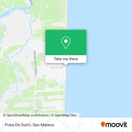Praia De Guriri map