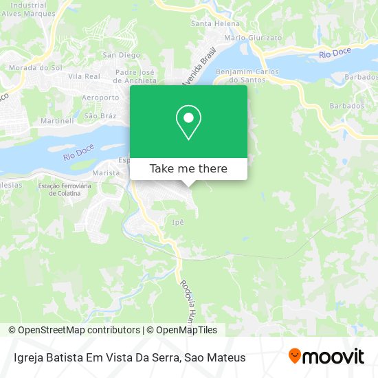 Igreja Batista Em Vista Da Serra map