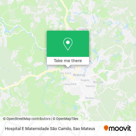 Hospital E Maternidade São Camilo map