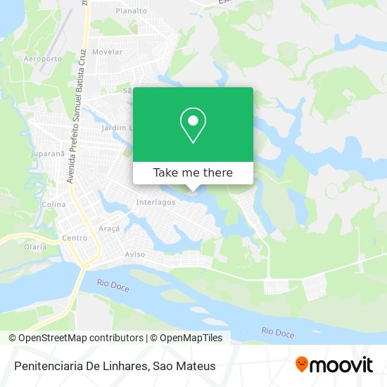 Penitenciaria De Linhares map