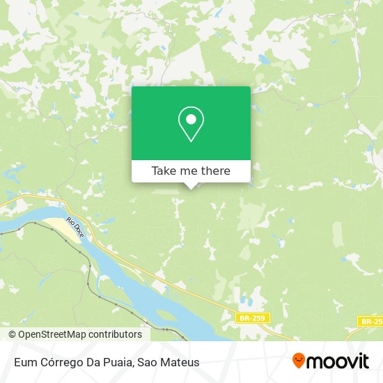 Eum Córrego Da Puaia map