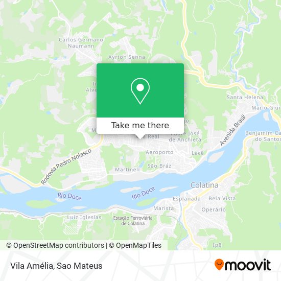 Vila Amélia map