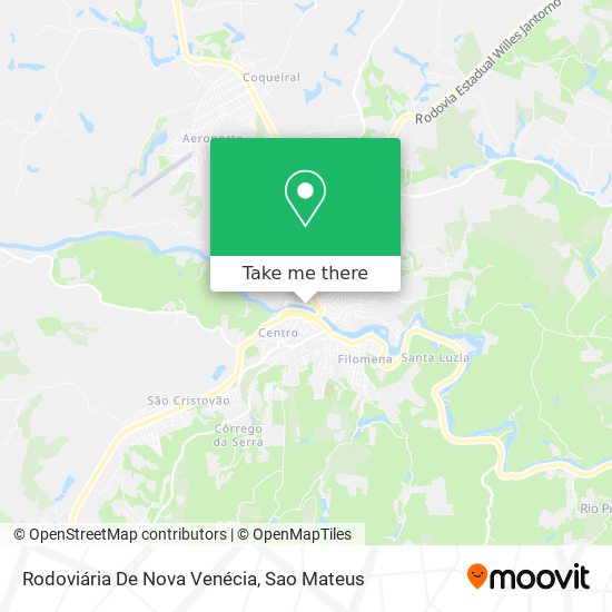 Rodoviária De Nova Venécia map