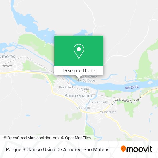 Parque Botânico Usina De Aimorés map