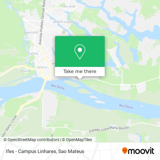 Ifes - Campus Linhares map