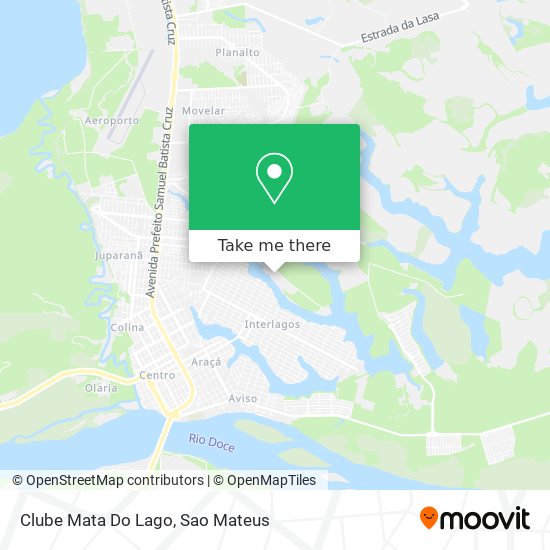 Clube Mata Do Lago map