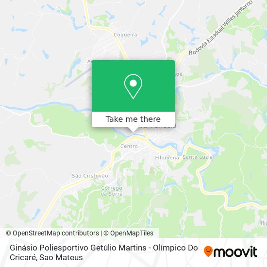 Ginásio Poliesportivo Getúlio Martins - Olímpico Do Cricaré map