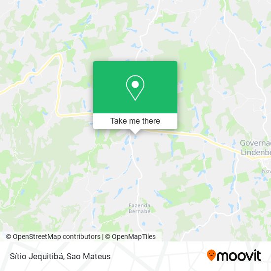 Sítio Jequitibá map