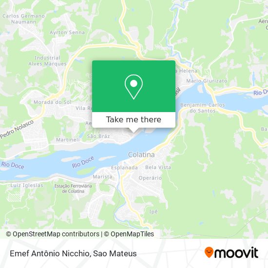 Emef Antônio Nicchio map