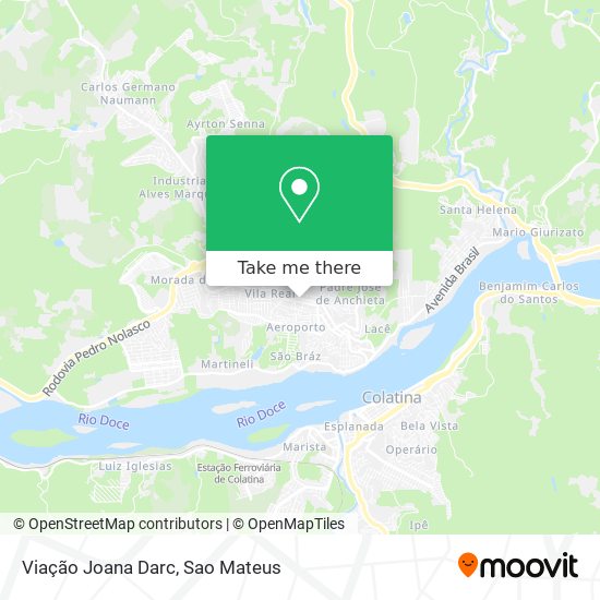 Viação Joana Darc map