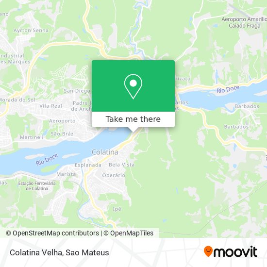 Colatina Velha map