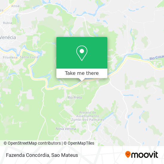 Fazenda Concórdia map