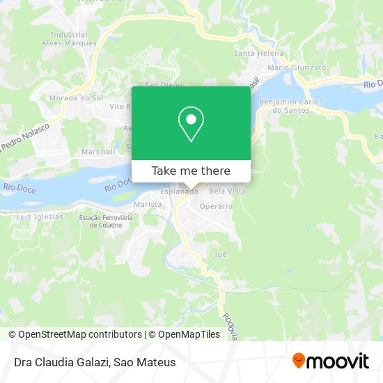 Dra Claudia Galazi map