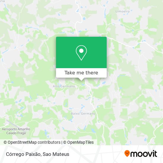 Córrego Paixão map