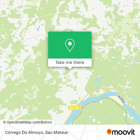 Córrego Do Almoço map