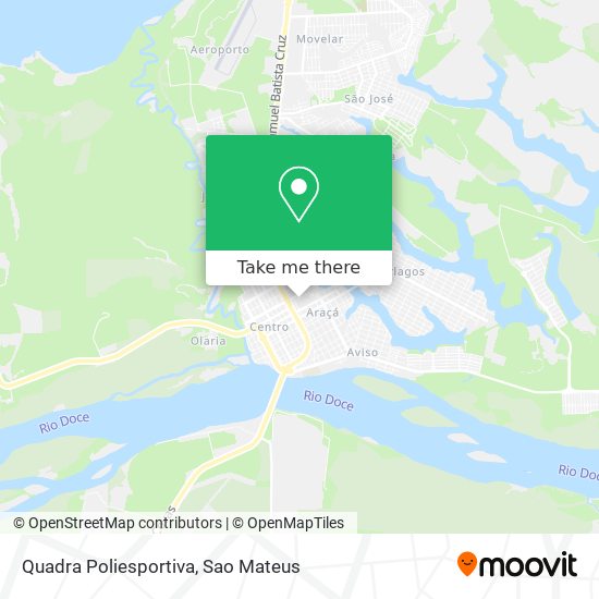 Quadra Poliesportiva map