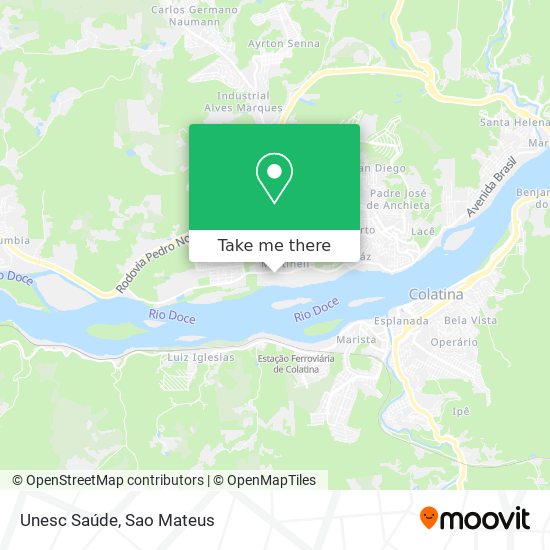 Unesc Saúde map
