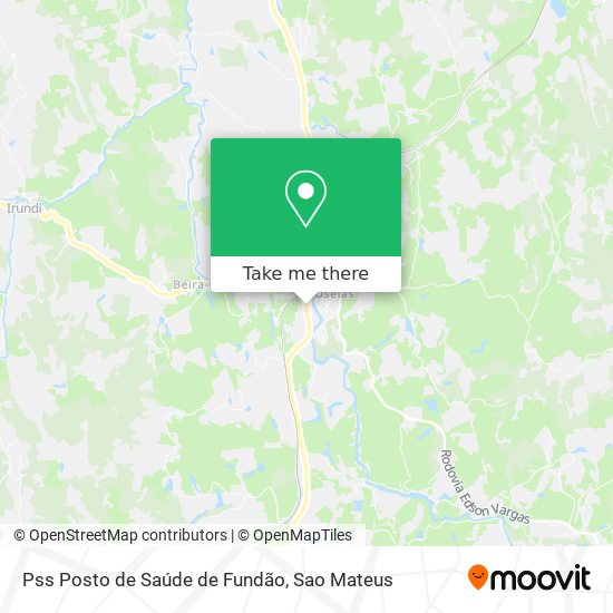 Pss Posto de Saúde de Fundão map